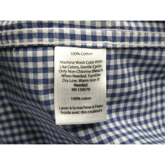 Vineyard Vines Whale Shirt Boys‎ M 12-14 Checkered Long Sleeve Button Down Youth - Picture 10 of 12